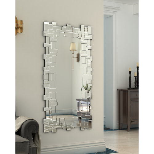 KOHROS Rectangle Glass Wall Mirror & Reviews Wayfair